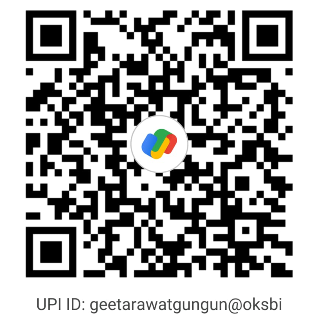 UPI QR code for geetarawatgungun@oksbi