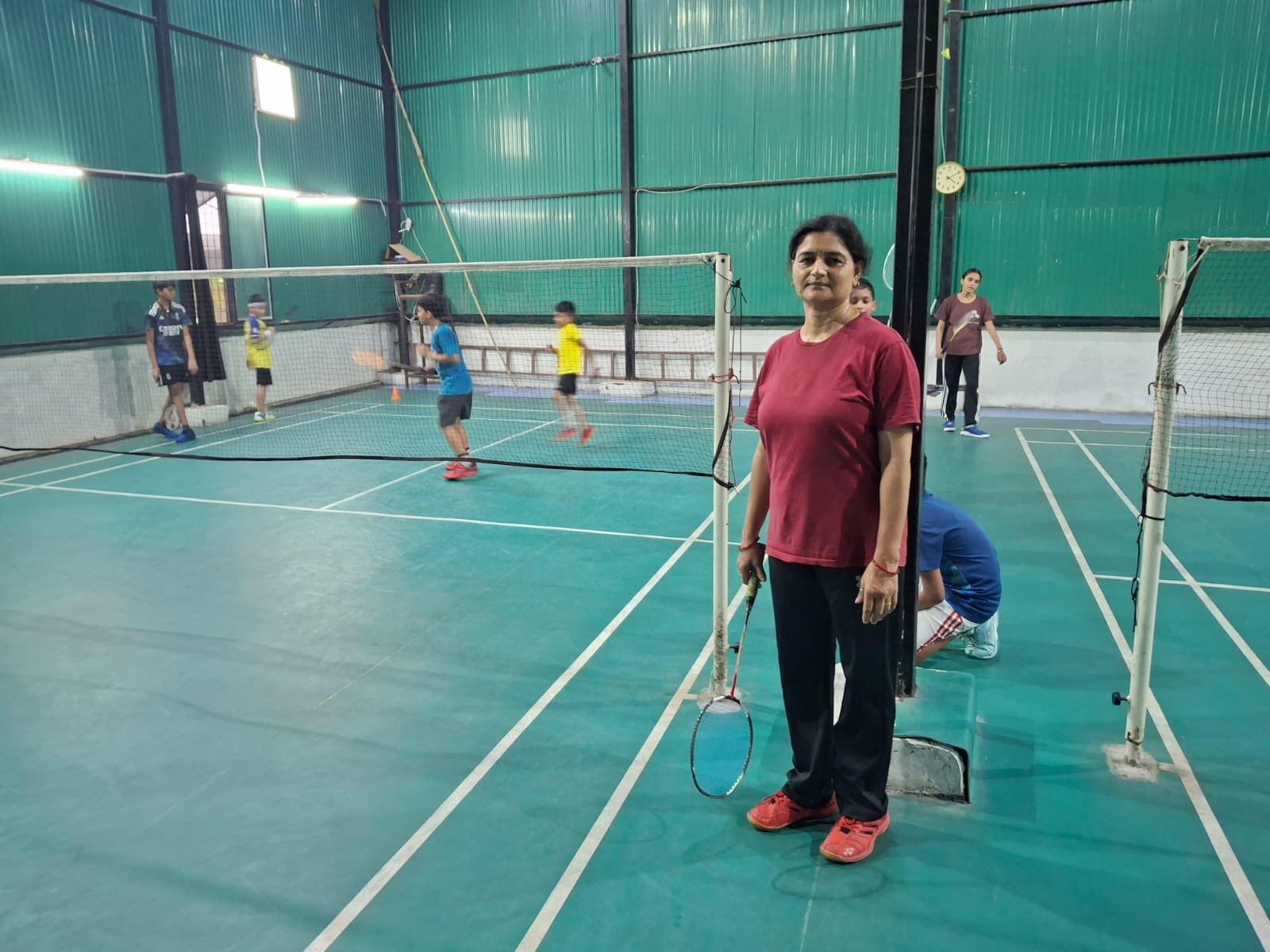 Both matted courts, in play